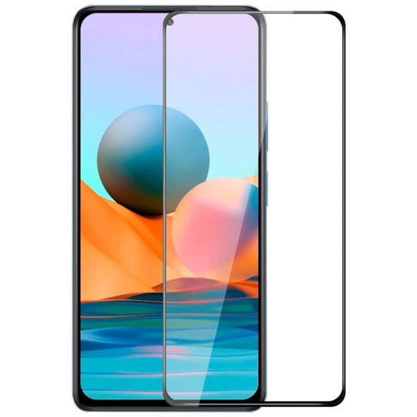 Xiaomi Redmi Note 10 5G Ekran Koruyucu 2 Adet Temperli 5D Tam Ekran Cam