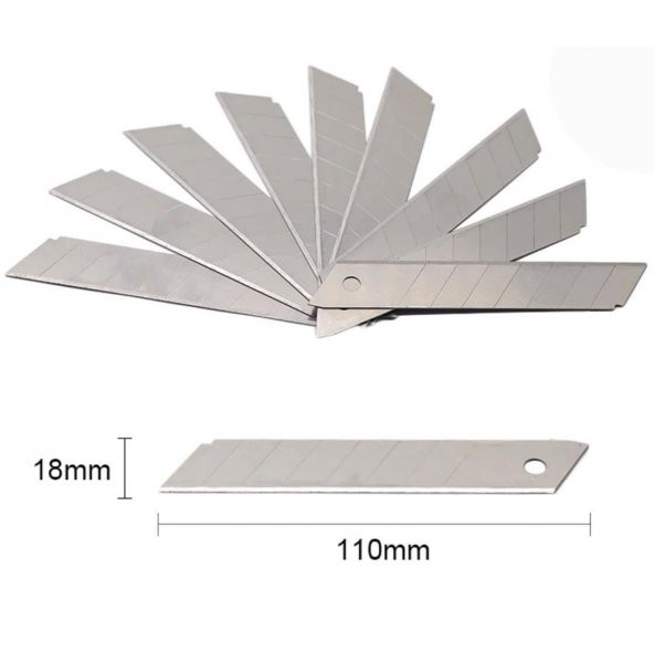 Onaks VT875000 Kalın Maket Bıçağı Yedeği 10lu Paket 18 mm - 2