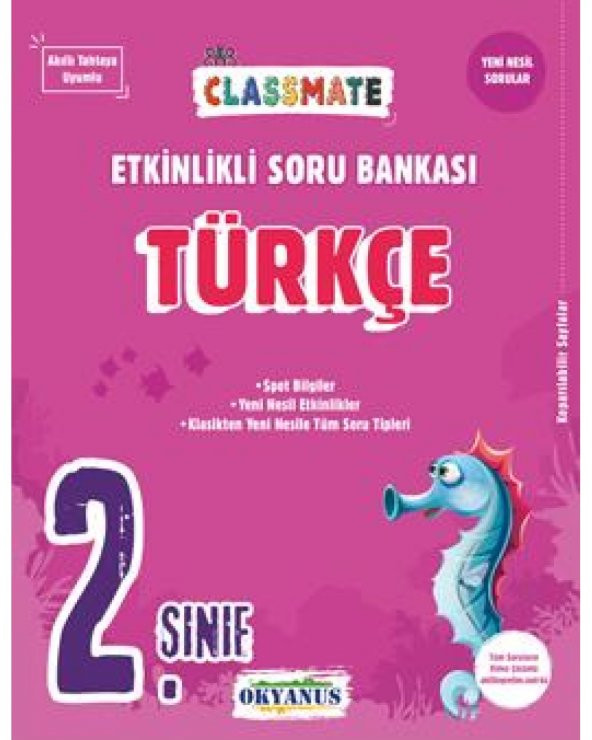 2. Sınıf Classmate Türkçe Etkinlikli Soru Bankası