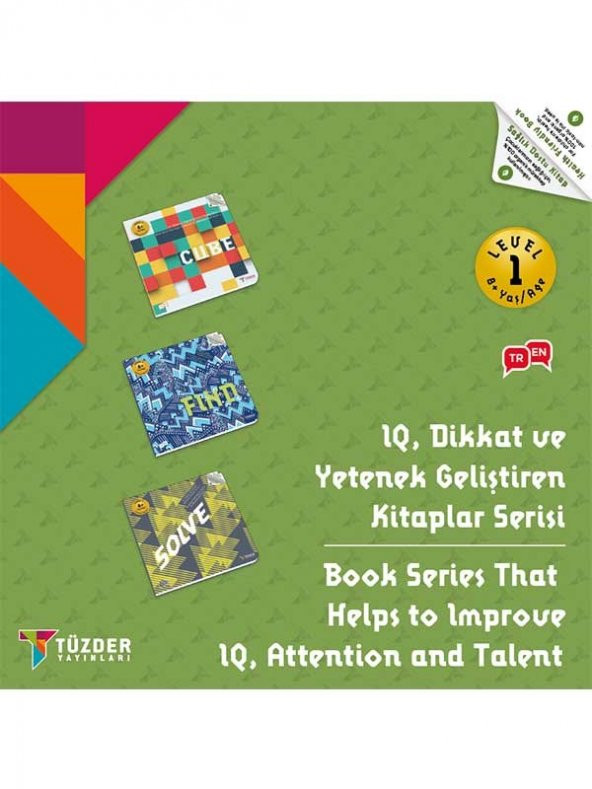 LEVEL-1 8+ Yaş / IQ, Dikkat ve Yetenek Geliştiren Kitaplar Serisi ürün görseli 1