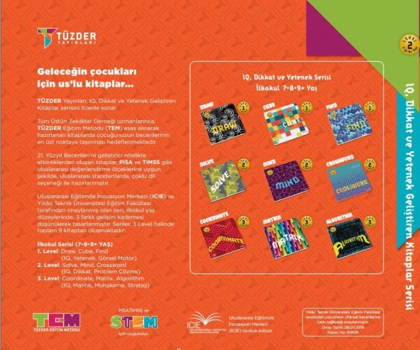 LEVEL-2 (7-9+ Yaş) / IQ Dikkat Ve Yetenek Geliştiren Kitaplar Serisi - 2