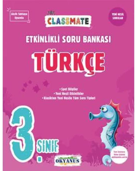 3. Sınıf Classmate Türkçe Etkinlikli Soru Bankası