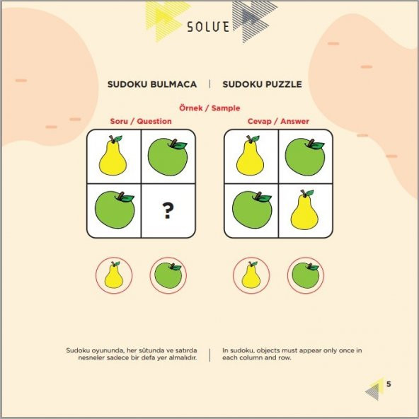 SOLVE (3-4 Yaş) / IQ, Dikkati Güçlendirme Seti-Anasınıfı - TÜZDER Yayınları - Resim 2