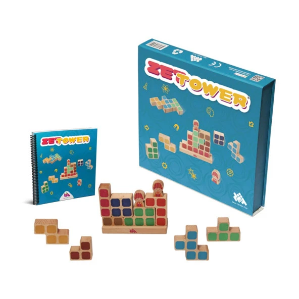ZET TOWER (Küçük Mühendisler) Zeka ve Akıl Oyunu 3+ Yaş 1+ Oyuncu - 3
