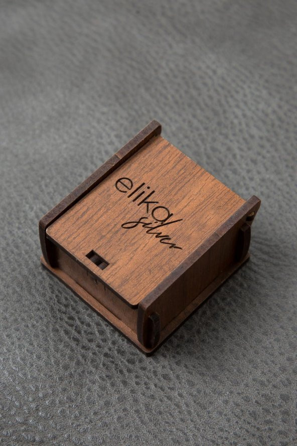 Faset Kesim Mavi Kolye 925 Ayar Gümüş Kolye - 4