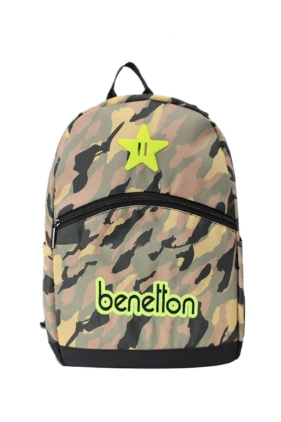 United Colors of Benetton Kamuflaj Okul Çantası Hâki / 76063 - 2
