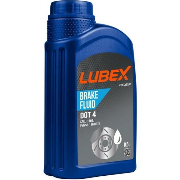 Lubex Brake Fluid DOT 4 500 Ml Hidrolik Fren Yağı (Yeni Tarihli)