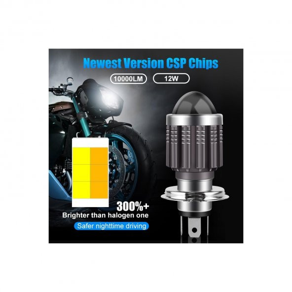 Led Far Ampül Metal Gövde Füme Kasa H-4 Uzun Kısa Vardır - 3
