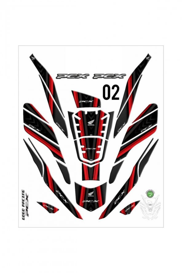 26 Parça 2021 Honda Pcx 125 Tank Pad Seti - 3