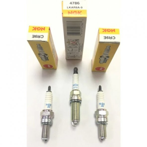 BAJAJ PULSAR BUJİ SETİ 3LÜ NGK LKAR8A-9 + CR9E SETİ