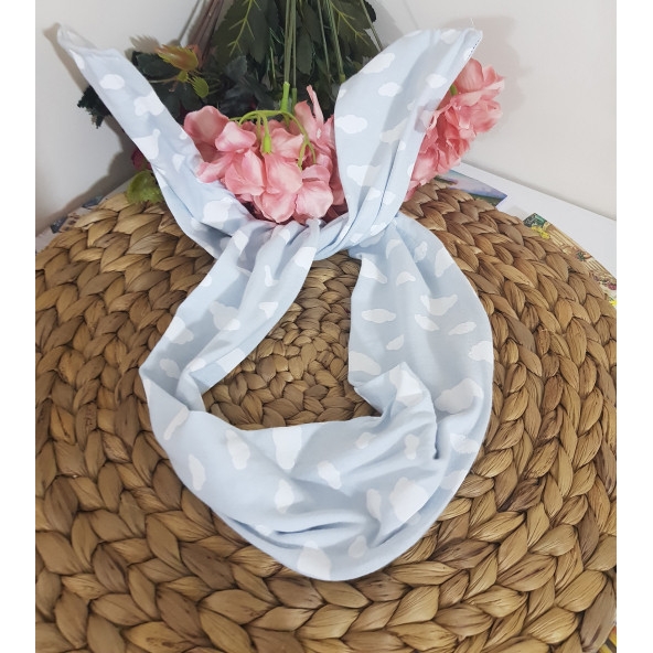 Renkli Desenli Şekil Verilebilir Telli Bandana - 5