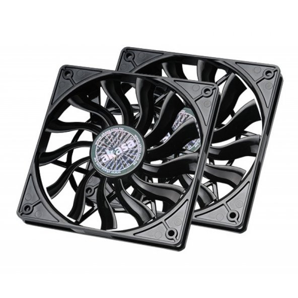 Akasa 12cm Slim PWM Siyah Fan - 1