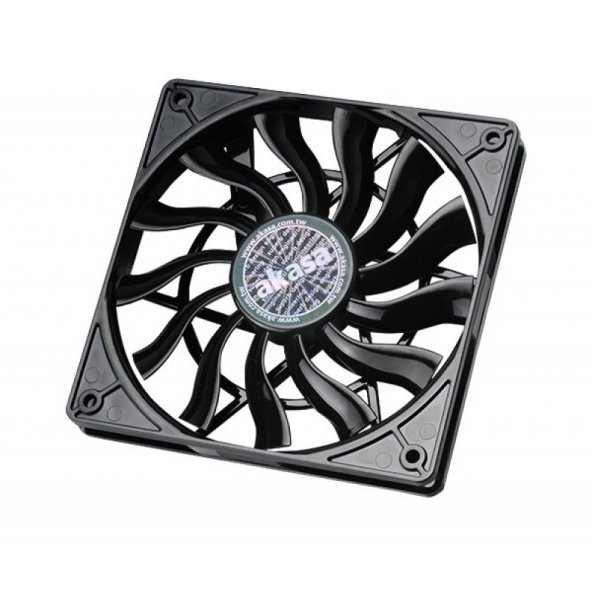 Akasa 12cm Slim PWM Siyah Fan - 2