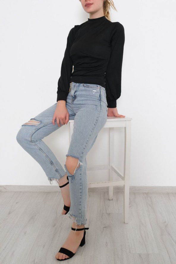 Balon Kol Bluz Siyah - 3461.631.