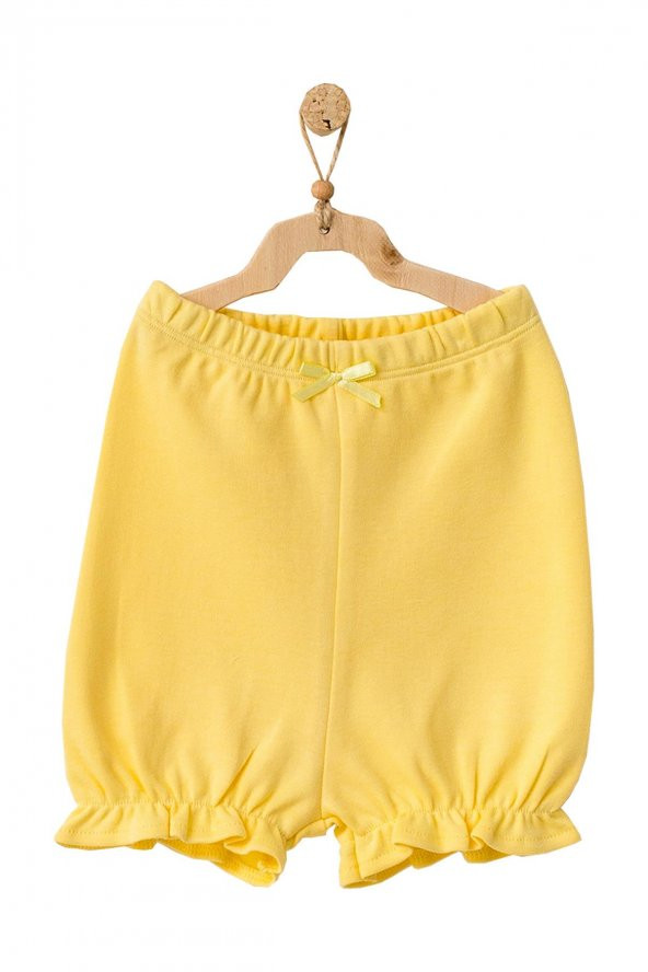 Andywawa Kız Bebek Ananas Desenli Alt Üst Sarı Şort Takım AC21633R - 3