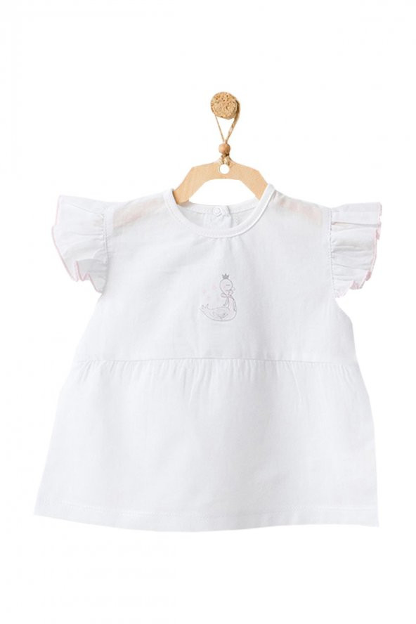 Andywawa Kız Bebek Ördek Desenli 3lü Alt Üst Takım AC21795R - 2