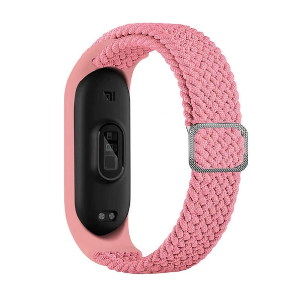 Gpack Xiaomi Mi Band 7 Kordon CırtCırt Kumaş Ayarlanabilir Örgü Tasarım KRD 49 - 9