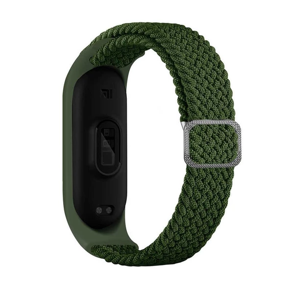 Gpack Xiaomi Mi Band 7 Kordon CırtCırt Kumaş Ayarlanabilir Örgü Tasarım KRD 49 - 4