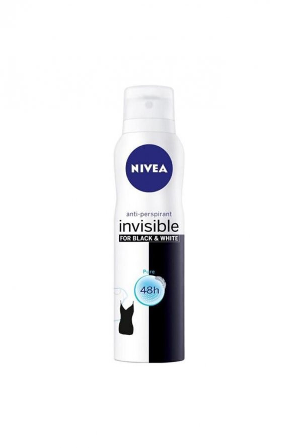 Nivea Women Deodorant 150ml İnvisible Black&White Clear