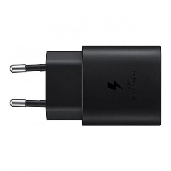 Samsung Galaxy A42 5G Type-C Fast Şarj Adaptörü 25W Siyah (Samsung Türkiye Garantili)