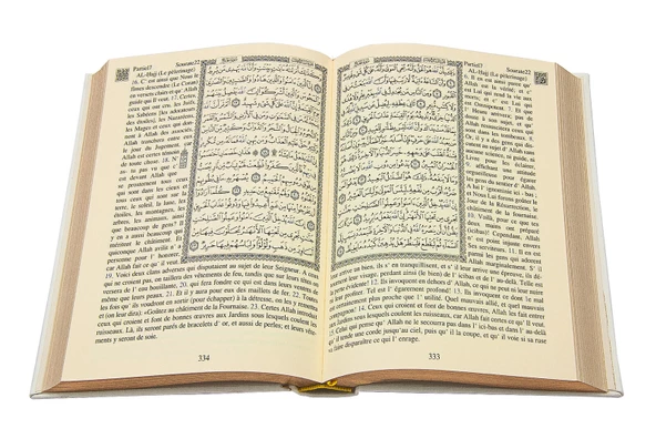 Fransızca Mealli Kuran - Beyaz - 4