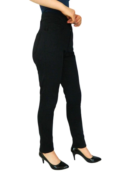 Kadın Kanvas Pantolon Yüksek Bel BGL-ST01558 - Resim 4