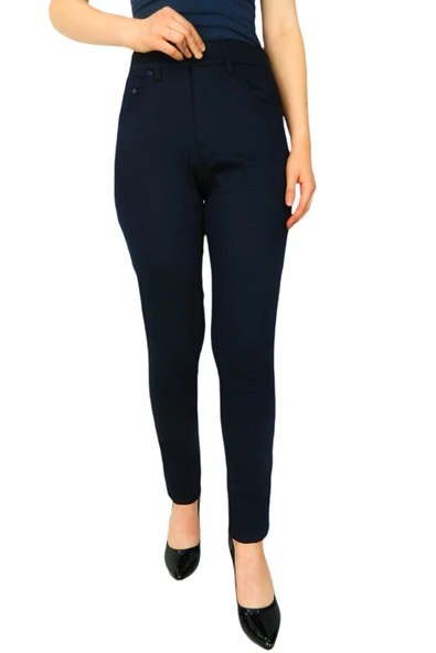 Kadın Kanvas Pantolon Yüksek Bel BGL-ST01558 - Resim 3