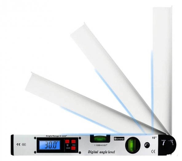 Bts 12471 2 Sulu Gönye Dijital Açı Ölçerli Su Terazisi 16"/40cm - 2