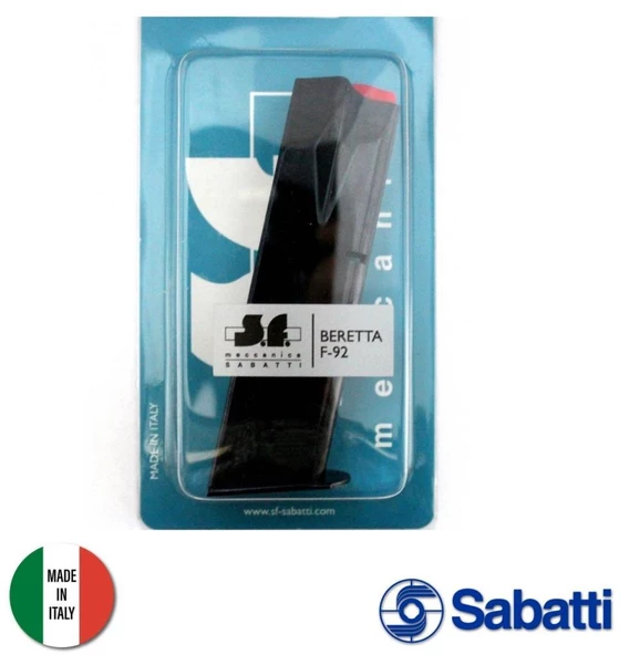 Sabatti Beretta F92 Yedek Şarjör 18 Li Siyah