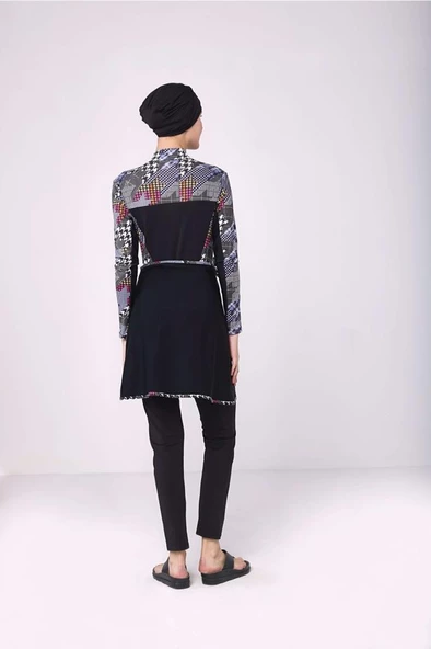 Tesmay 2152 PERFORMANS Tarz Tam Kapalı Tesettür Mayo - Resim 4