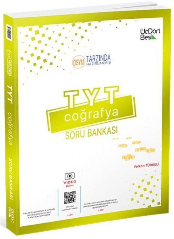 2023 TYT Coğrafya Soru Bankası ÜçDörtBeş Yayınları