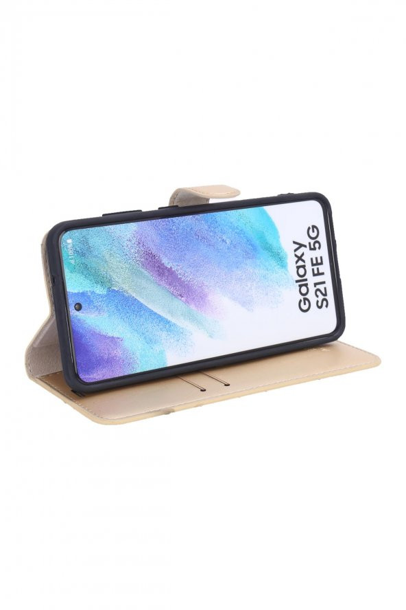 Samsung Galaxy S21 FE Uyumlu Cüzdanlı ve Kapaklı Kılıf - 9