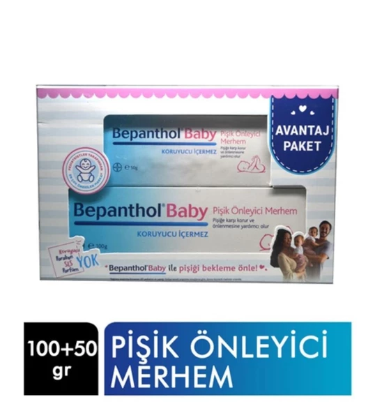 Bepanthol Baby Pişik Önleyici Ekonomik Bakım Kremi 100 G + 50 G