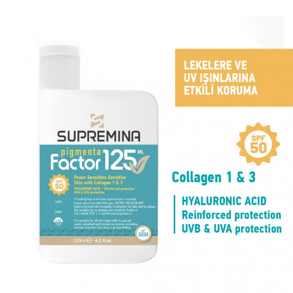 Supremina Factor Pigmenta SPF50 125 ml ürün görseli