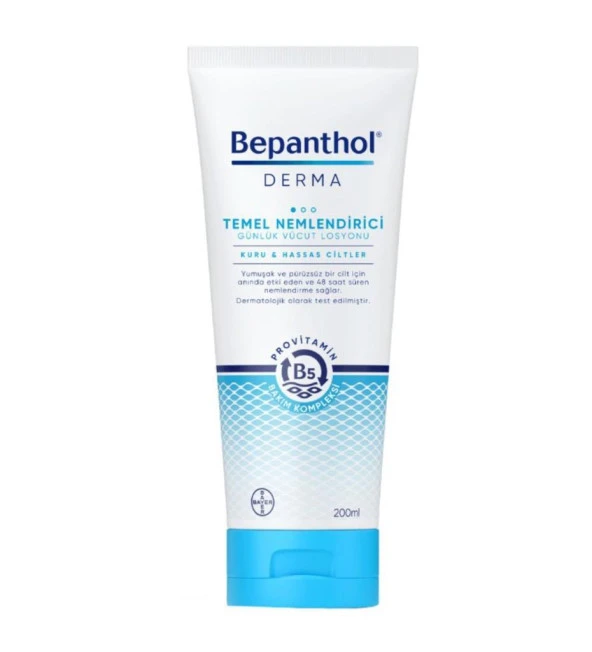 Bepanthol Derma Temel Nemlendirici Günlük Vücut Losyonu 200 ML