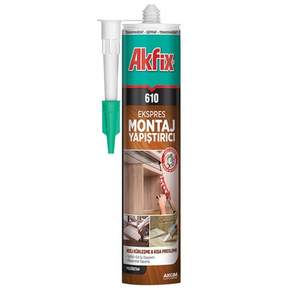 Akfix 610 Montaj Yapıştırıcı Sıvı Çivi 310 ml