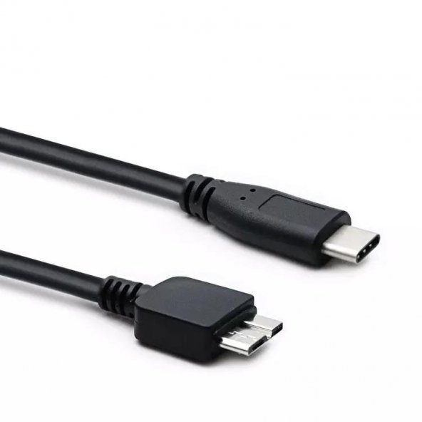 PrimeX PX-610 1.5 Metre TYPE C to Micro USB B Kablo, Type C Harici Harddisk kablosu, Type C Micro b Kablo, Type C USB b Kablo
