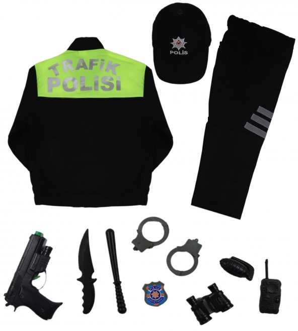 Trafik Polis Kostümü Çocuk Kıyafeti - 2