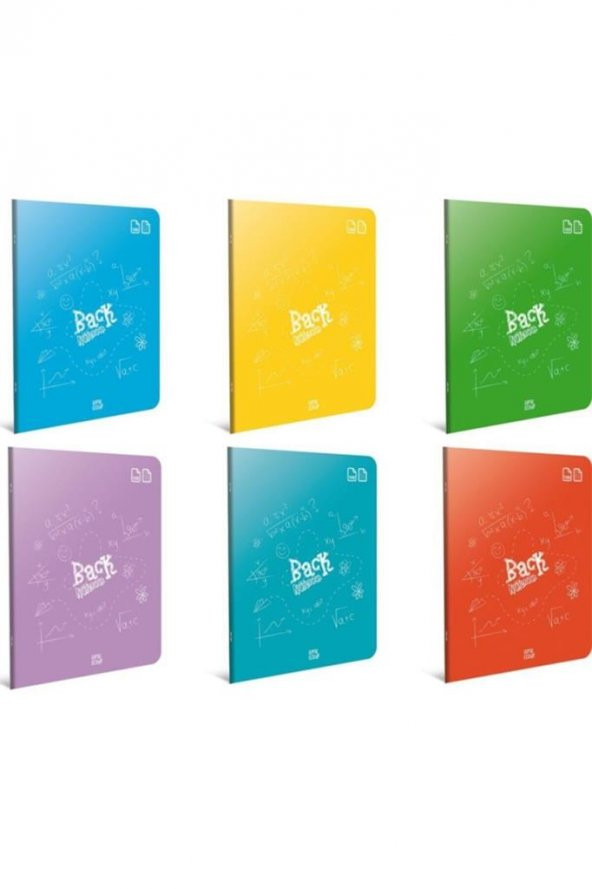 Gıpta Back Tel Dikiş Plastik Kapak Defter A5 40 Yp Çizgili (12 li paket)4989