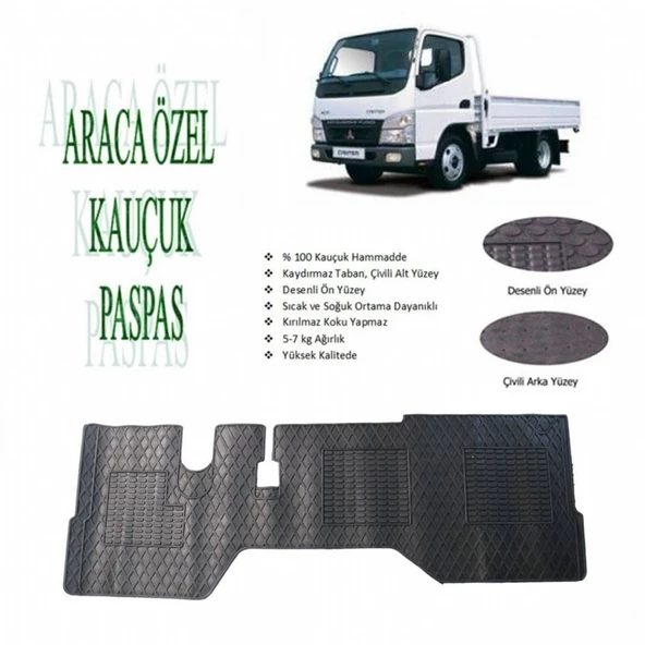 MITSUBISHI 711 2007-2021 REFREF ARAÇ İÇİ SİYAH PASPAS