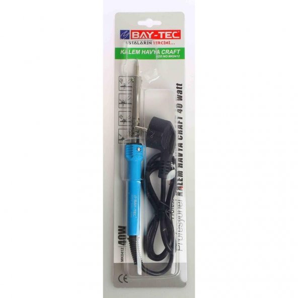 Bay-Tec MK0412 Profesyonel Kalem Havya Lehim Craft 40 Watt