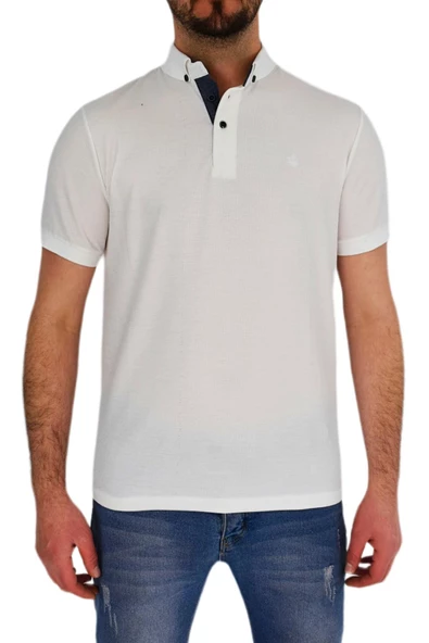 Erkek Gömlek Yaka Tişört Waffle BGL-ST01943 - Resim 3