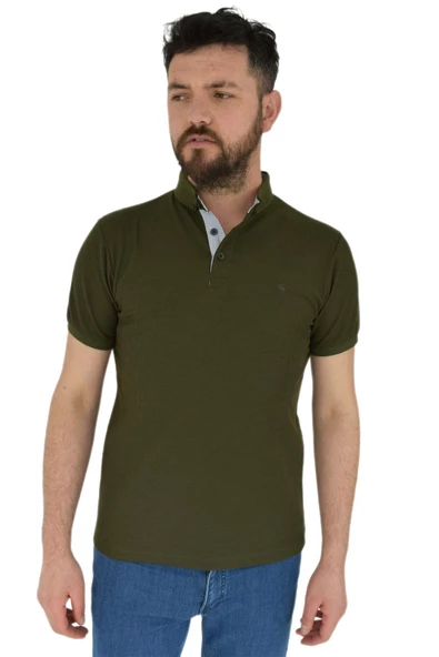 Erkek Gömlek Yaka Tişört Waffle BGL-ST01943 - Resim 8