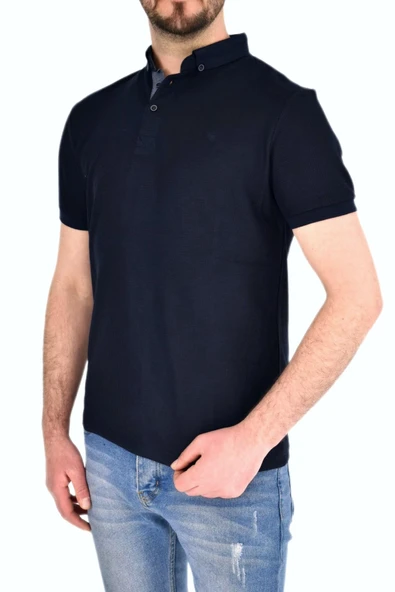 Erkek Gömlek Yaka Tişört Waffle BGL-ST01943 - Resim 11