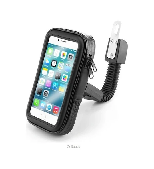 Bisiklet Motosiklet Scooter Atv Telefon Tutucu Fermuarlı Ayna - Resim 3