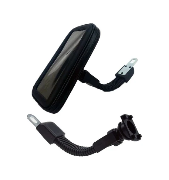 Bisiklet Motosiklet Scooter Atv Telefon Tutucu Fermuarlı Ayna - Resim 7