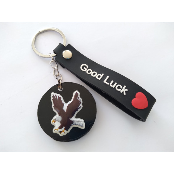 KARA KARTAL ANAHTARLIĞI ELASTİK SİYAH-BEYAZ, BEŞİKTAŞ Maskot, KARA KARTAL ANAHTARLIK, OTO ANAHTARLIĞI - 1