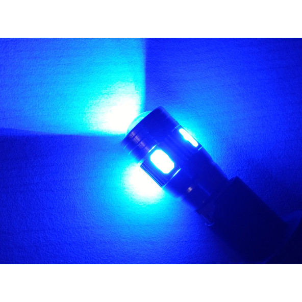 T10 DİPSİZ LED AMPUL (CANBUS METAL) MAVİ 12V (2ADET FİYATI) T10 PARK, SİNYAL, PLAKA AMPULU - 2