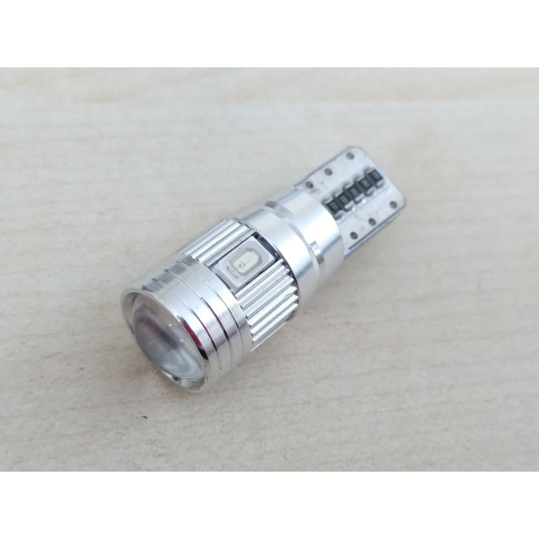 T10 DİPSİZ LED AMPUL (CANBUS METAL) MAVİ 12V (2ADET FİYATI) T10 PARK, SİNYAL, PLAKA AMPULU - 3