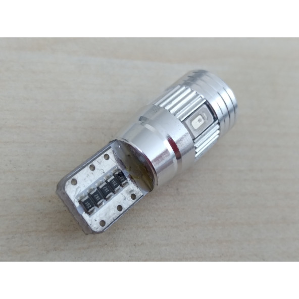 T10 DİPSİZ LED AMPUL (CANBUS METAL) MAVİ 12V (2ADET FİYATI) T10 PARK, SİNYAL, PLAKA AMPULU - 4